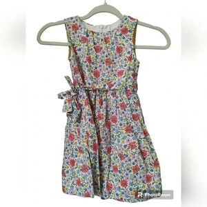 Mini Boden Ditzy Floral Linen Dress